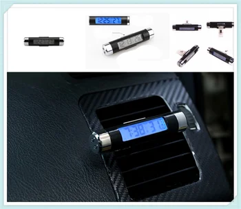 

auto parts 2-in-1 car clock thermometer Clip air conditioner outlet for Volkswagen vw 6.0 EOS 2.0 FS 07 EOS 2.0 TF Phaeton