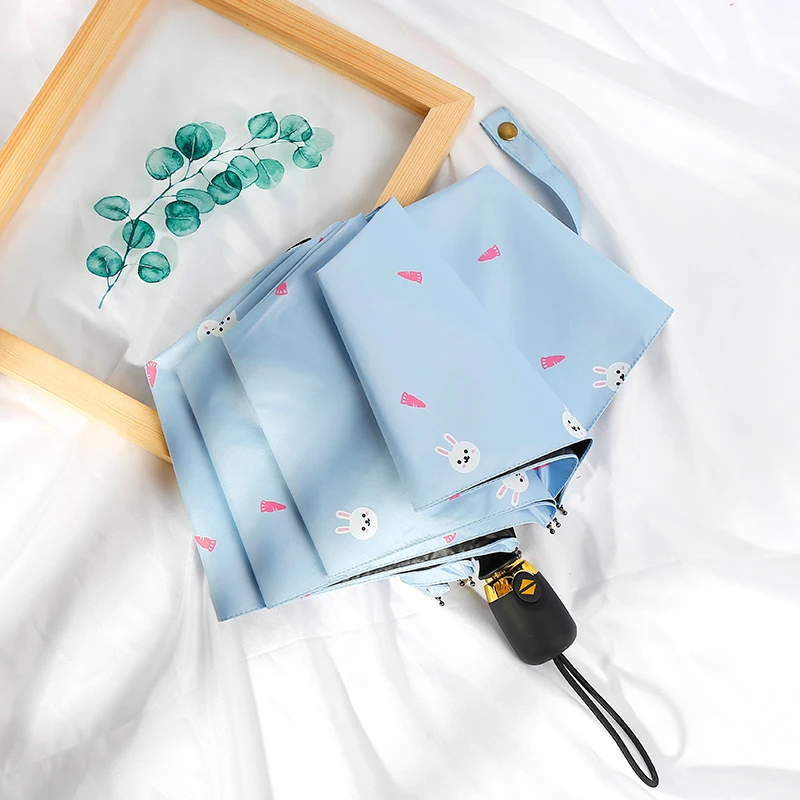 Милый автоматический мини-зонт от солнца с защитой от ультрафиолета, женский складной пляжный зонт для улицы, Детские Зонты, зонт от солнца II50YS - Цвет: 8