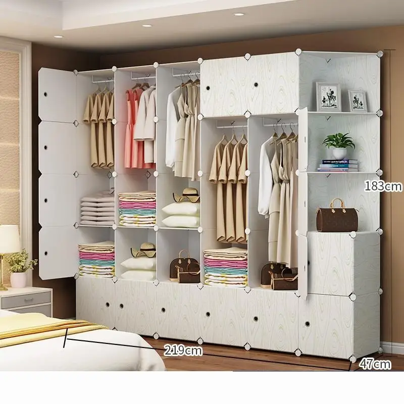 Armario Tela Penderie Garderobe Gabinete Moveis Para Casa Ropero мебель для спальни шкаф Mueble De Dormitorio гардероб - Цвет: Version N