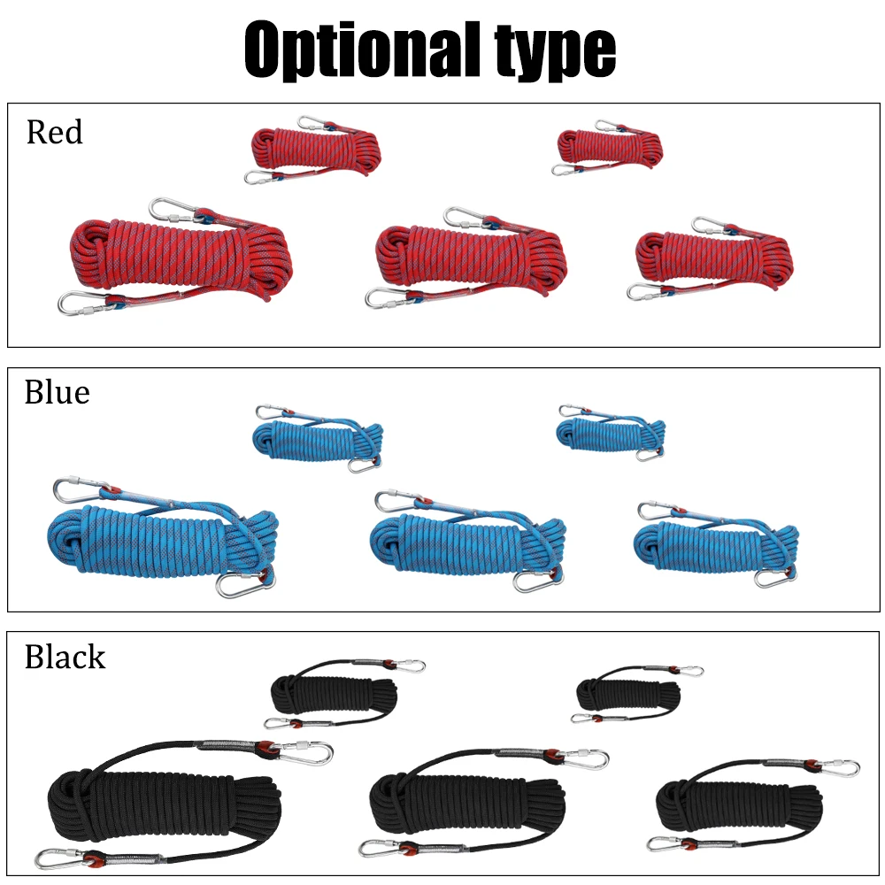 30/20/10M верёвка для скалолазания на открытом воздухе горное оборудование для скалолазания высокая прочность выживающий паракордиальный страховочные тросы аксессуары для альпинизма
