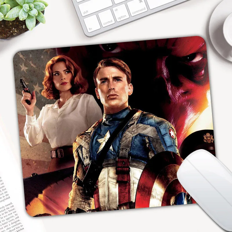 

Captain America Durable Mouse Pad Mousepad Computer Gaming Mouse Pad Gamer Play Mice Mat