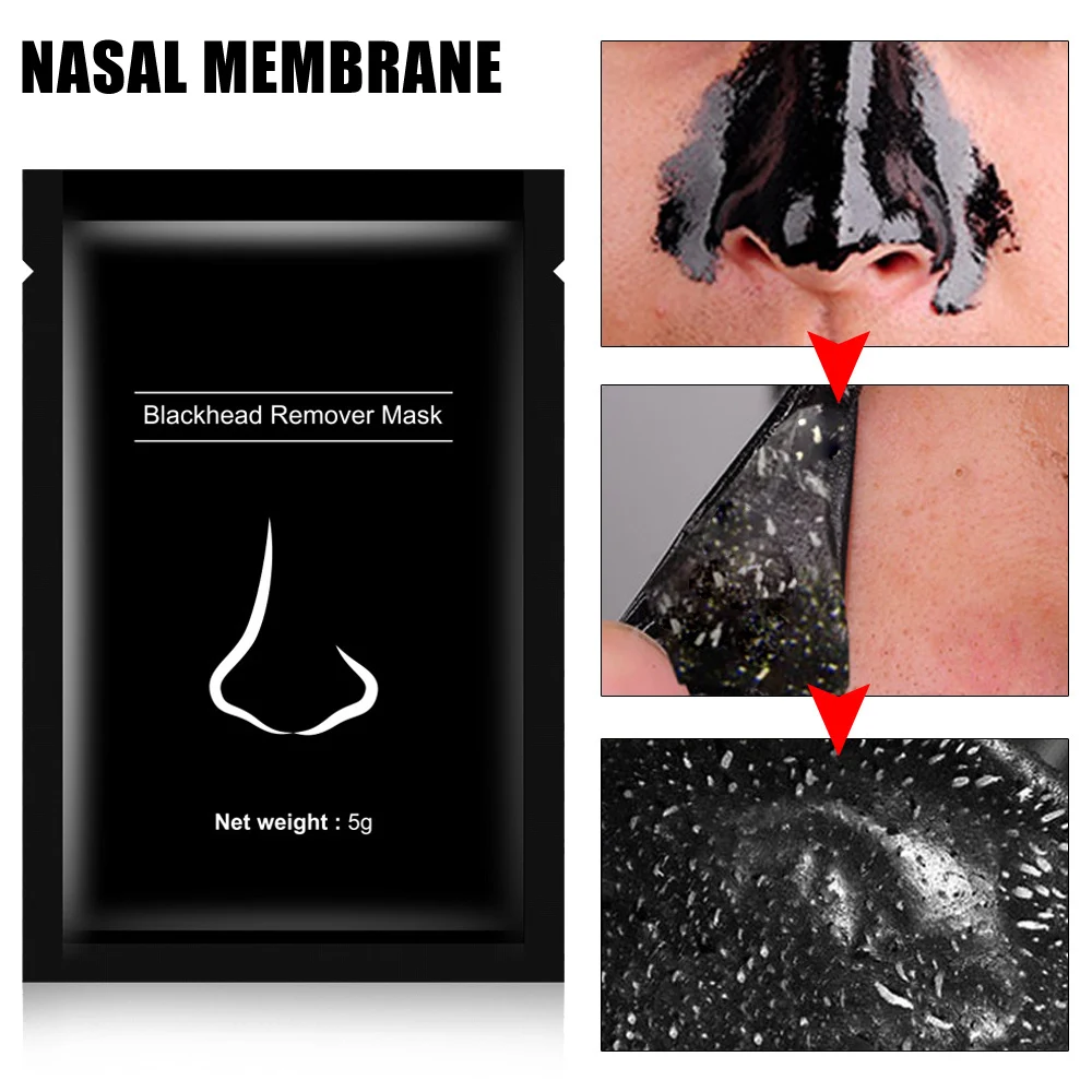 

Brand New Bamboo Charcoal Black Head Nasal Membrane Tearing Mask to Remove Acne Blackhead Remover Mask LVS88