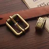 2 parts/set DIY vintage brass color carved pattern Belt Buckle 2cm 2pcs parts accessories leather craft for women's Mens Jeans ► Photo 3/6