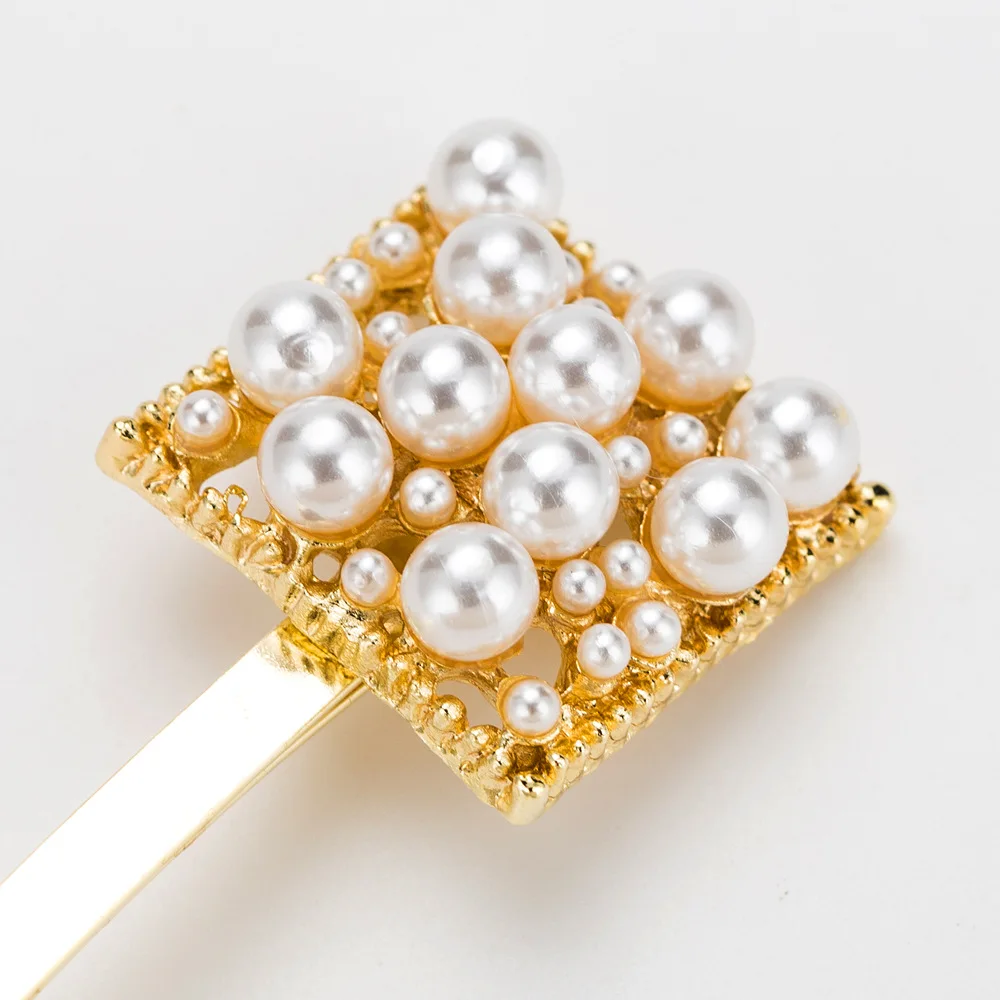 

2019 Trend New Style Headdress Women's Tennis Red Celebrity Style Pearl Bow Barrettes Card Paper Packaged Combination Children H