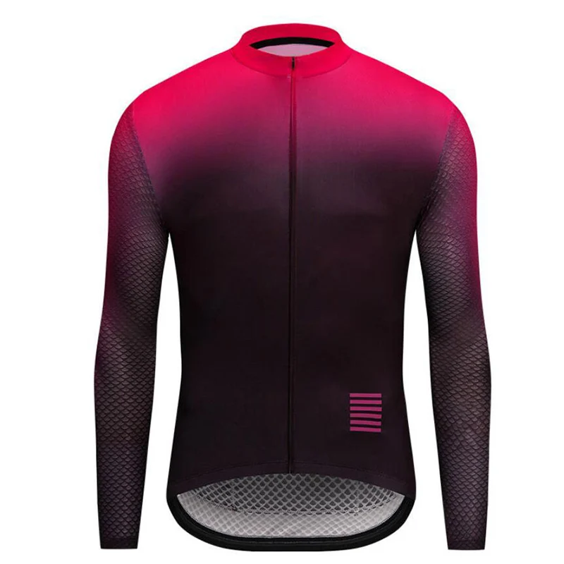 Мужская Осенняя велосипедная Джерси MTB с длинным рукавом, велосипедная рубашка высокого качества, градиентный цвет, Джерси, велосипедная одежда, Mallot Ciclismo