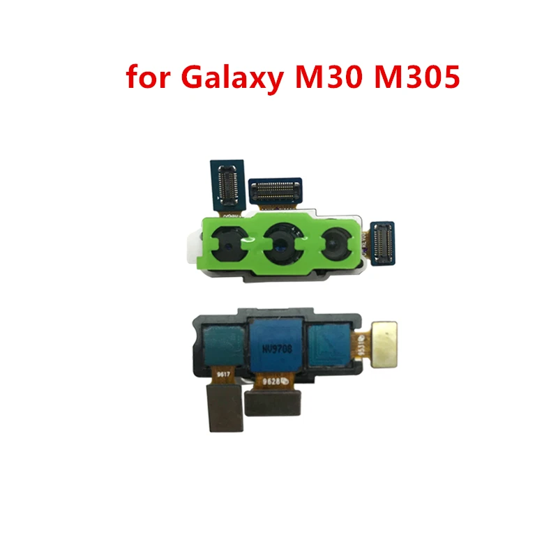 Для задней камеры samsung Galaxy M30 M305, модуль большой задней основной камеры, гибкий кабель в сборе, запасные части для ремонта