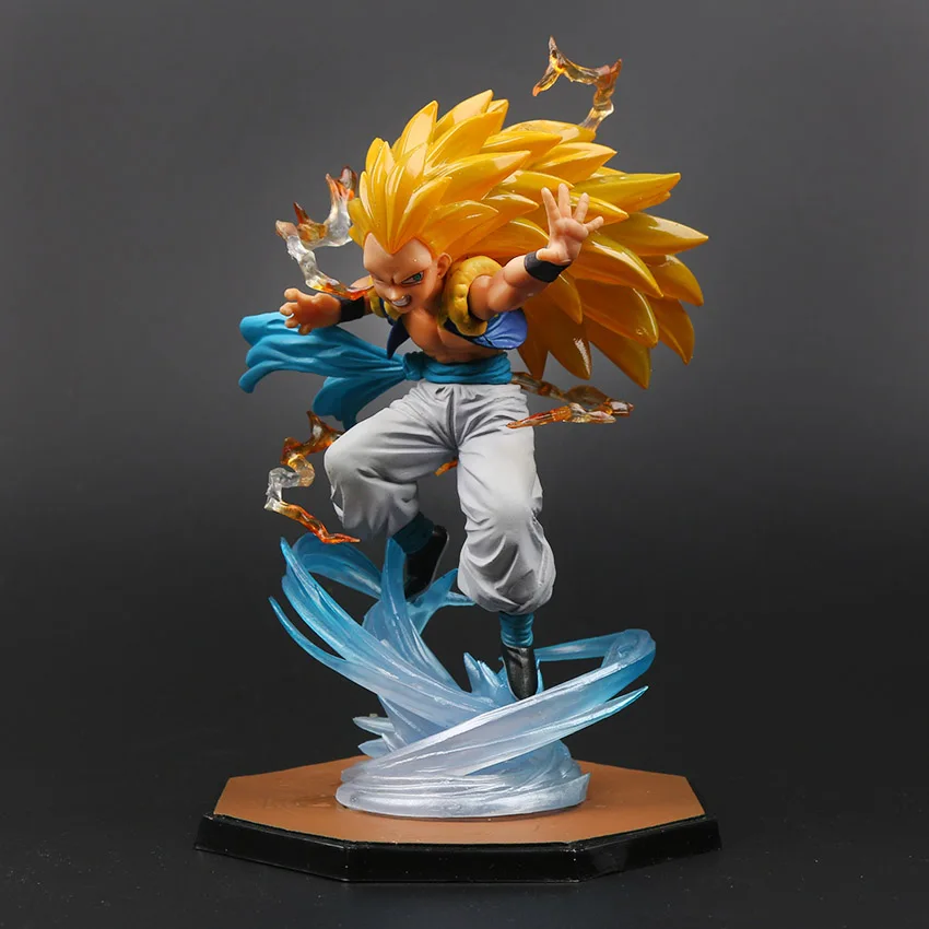 

16cm Box Anime Figurine Super Saiyan 3 Gotenks PVC Action Figure DBZ Dragon Ball Z Collectible Model Toy brinqudoes