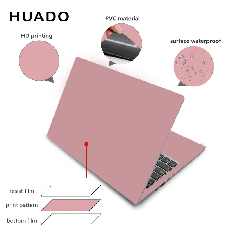 Waterproof Metal Laptop Skin For 13-15.6 - Durable Pvc Protective Decal