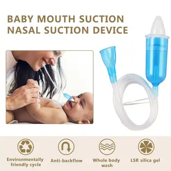 

Baby Nasal Aspirator Pediatric Mouth Suction Device Nose Cleaner Nasal Suction Device Nose Artifact For Infant In Stock