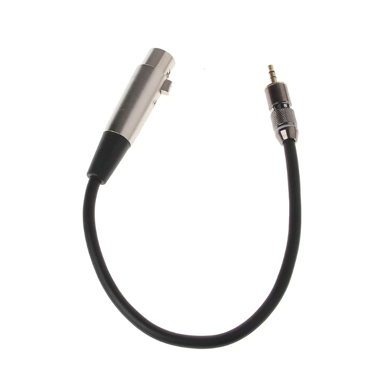 

XLR 3Pin Female To 3.5mm 1/8" TRS Male Metal Connector Audio Adapter Cable 0.3m