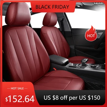 

kokololee Custom Leather car seat cover For AUDI A4 A3 A6 Q3 Q5 Q7 A1 A5 A7 A8 TT R8 Automobiles Seat Covers car seats protector