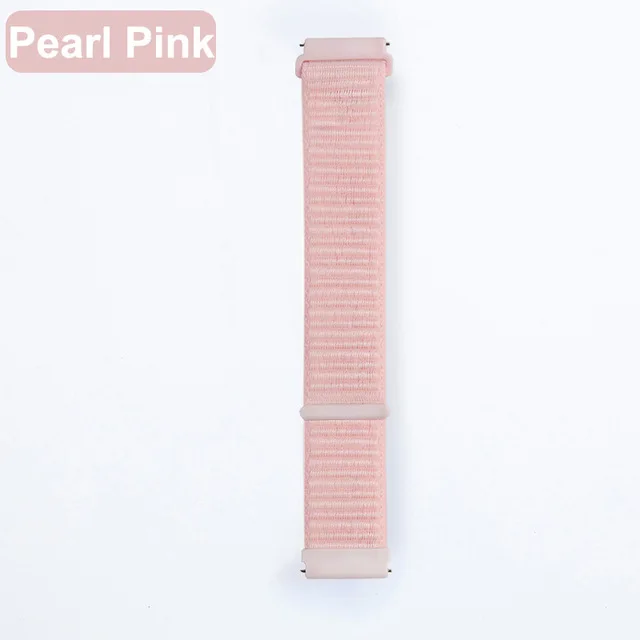 pink Новая нейлоновая петля для Xiaomi Huami Amazfit bip/Stratos/Pace 22 20 мм наручный ремешок для Amazfit GTR 47 мм 42 мм браслет для samsung Galaxy Watch 46 мм 42 мм для samsung gear S3 ремешок - Цвет ремешка: pink
