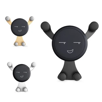 

New Car Outlet Smartphone Holder Mobile Phone Stand Universal Air Vent Holder No netic Car Phone Holder black