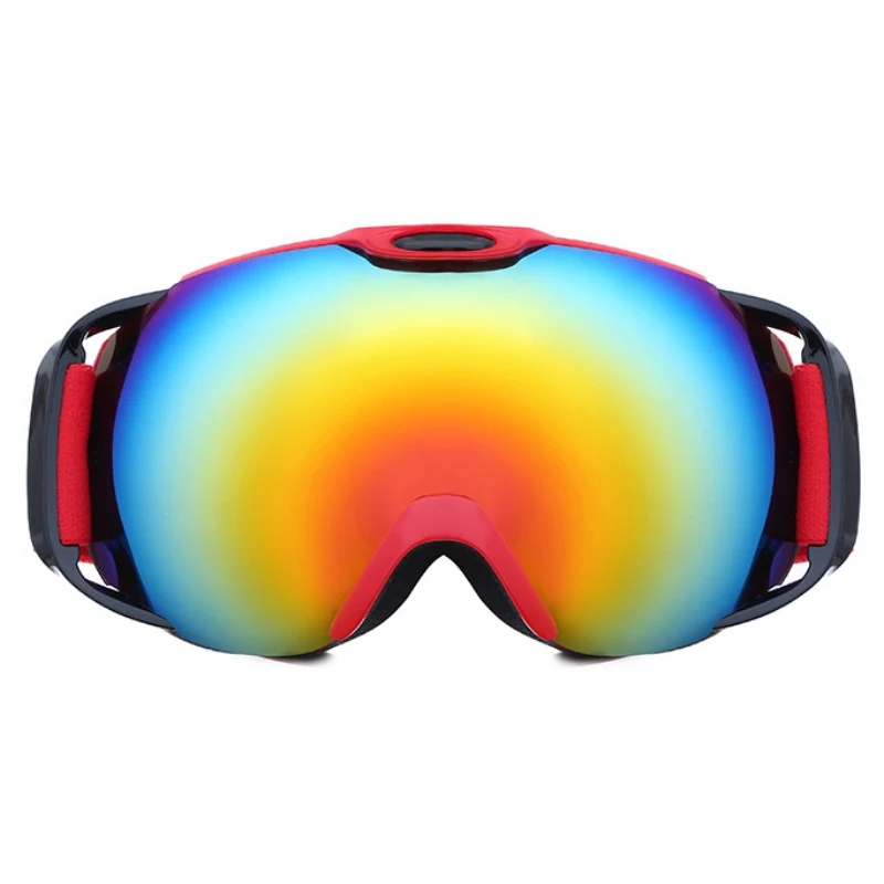 Анти-Туман Лыжные очки сферические линзы снегоходные очки спортивные очки унисекс лыжные очки снежные очки двухслойные - Цвет: RR