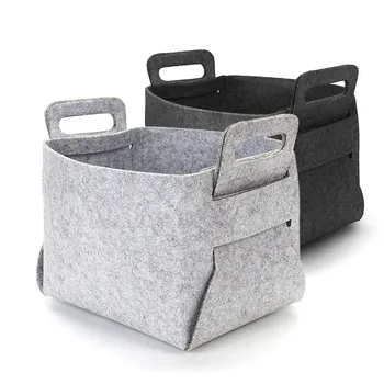

DIY Nordic Home Creative Environmentally Friendly Felt Pouch Foldable Storage Basket