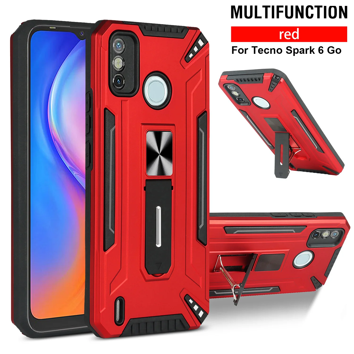 Чехол KEYSION для Tecno Camon 17 Pro 16 Prime противоударный магнитный автомобильный держатель