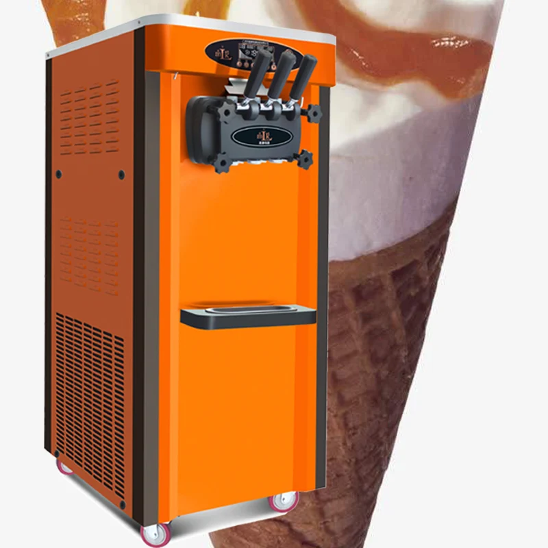Three Flavors Ice Cream Maker Machine For Ice Cream Commercial