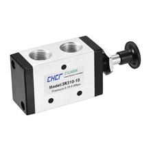 Uxcell ручная тяга Соленоидный клапан 2 положения 3 пути пневматический 3/" PT Резьба воздушный ручной рычаг управляемый клапан