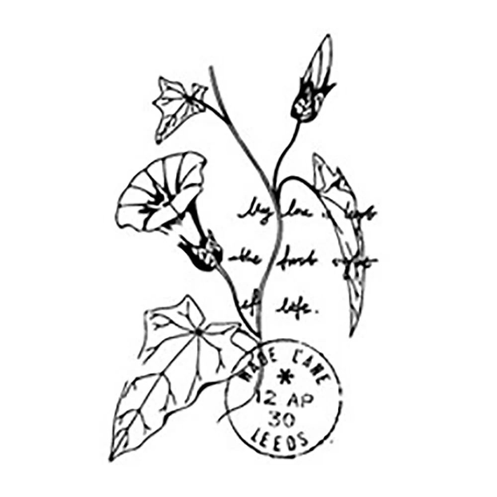 Lychee Life винтажный деревянный штамп садовая серия резиновые штампы DIY открытки в альбом Скрапбукинг ремесла украшения