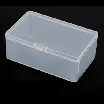 

High Quality 1PC Small Clear Plastic Transparent Store With Lid Storage Box Coin Collection Container Case