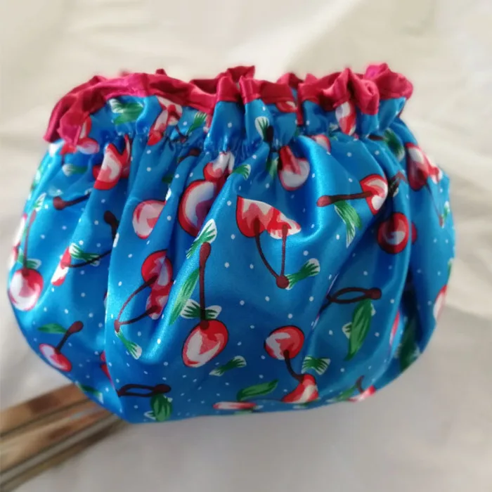 Lovely Thick Women Shower Caps Colorful Double Layer Bath Shower Hair Cover Adults Waterproof HYD88