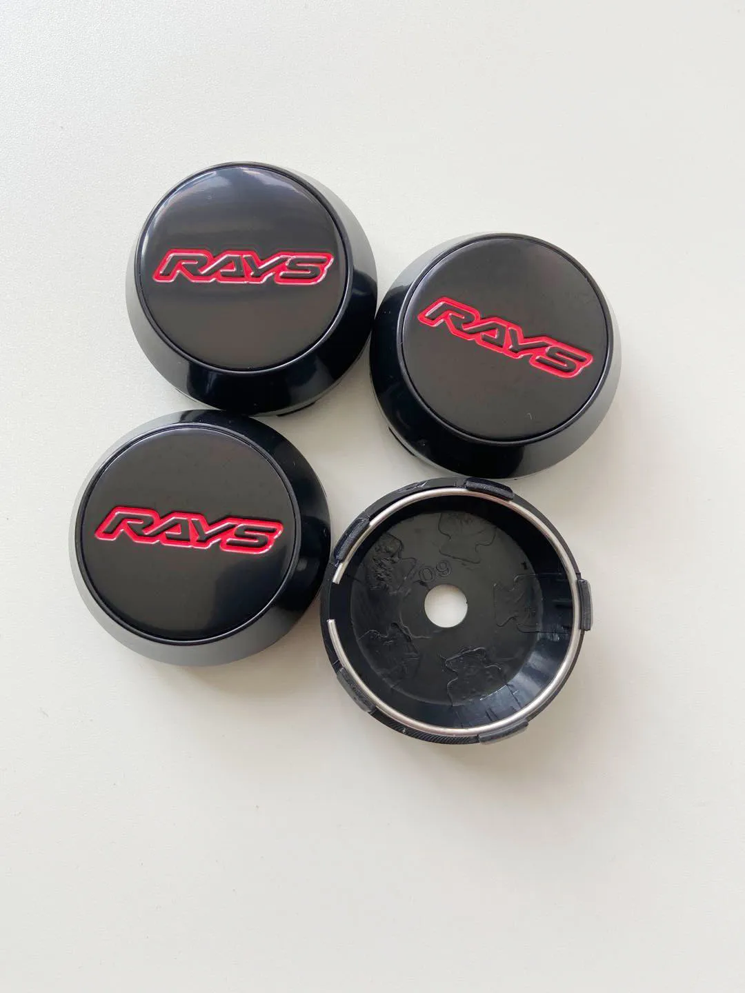 4PCS/Lot 65MM Car-Wheel-Center-Hub-Caps-for RAYS-VOLK Emblem