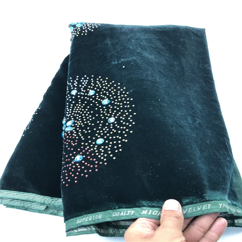 Бесплатная доставка (5 ярдов/шт) Высококачественная африканская бархатная