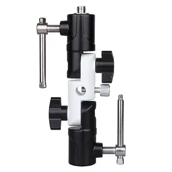 

TWISTER.CK Camera Holder Bracket 3 Independent Adjustable U-shaped Flash Holders Integrated Metal Base