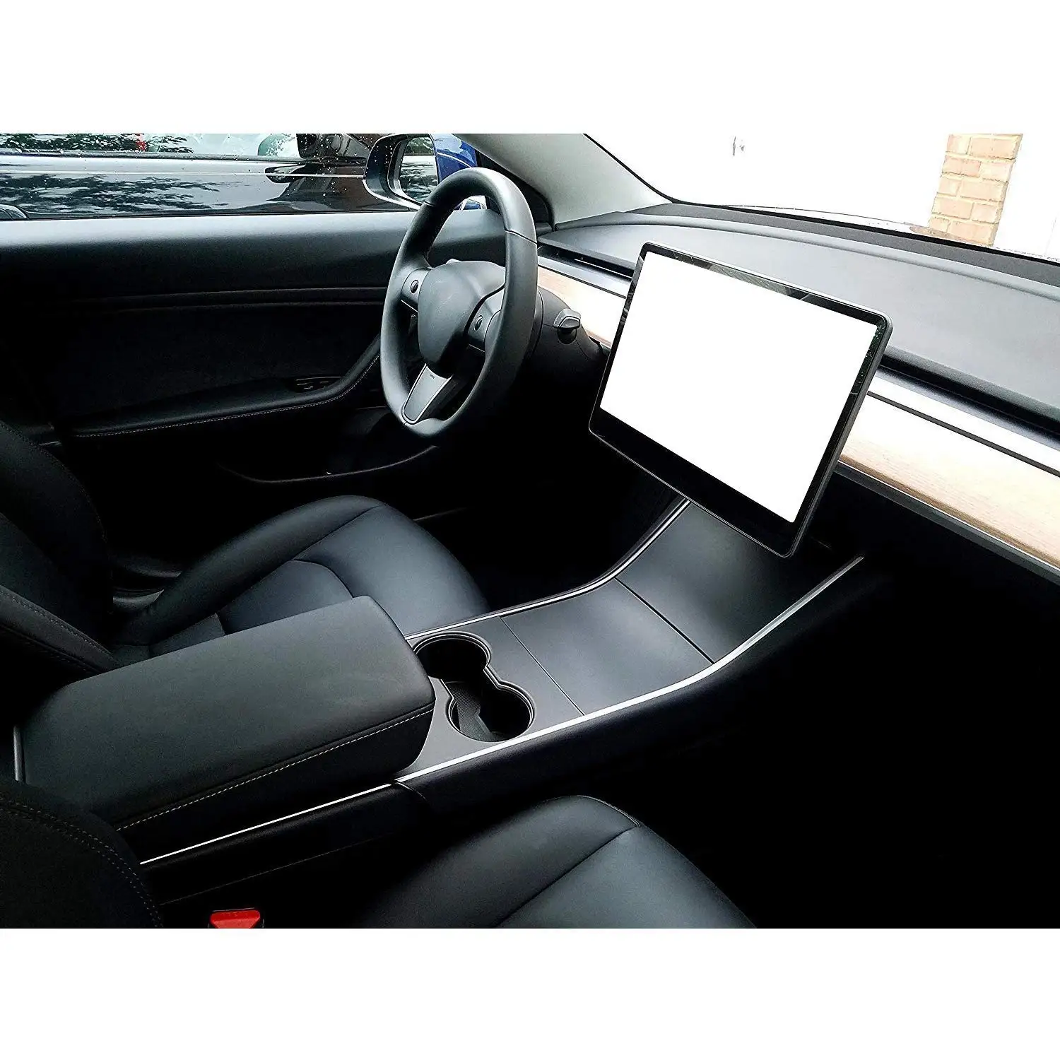 Автомобильная наклейка центральная консоль обертывание комплект углеродная