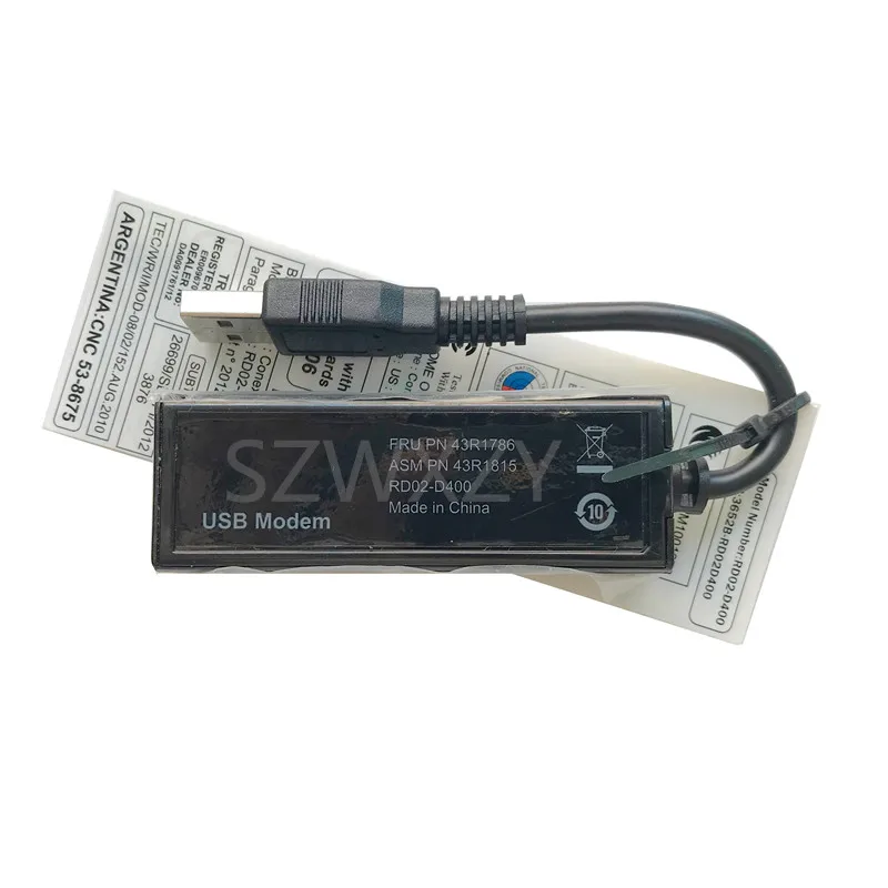 SZWXZY For Lenovo External USB Modem 56K V.92 Dial Up Data Fax for Windows 2000/XP/Vsita/7/8/8.1 ASM 43R1815 FRU 43R1786 | Компьютеры и