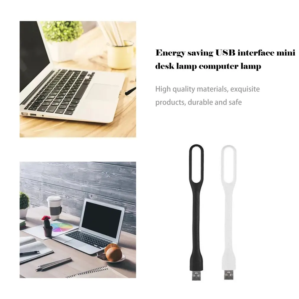 2 шт. мини творческий Usb Настольный светодиодный светильник гибкий складной Usb Светодиодная лампа Мощность 5V 1,2 W для мобильных устройств Мощность для портативного компьютера