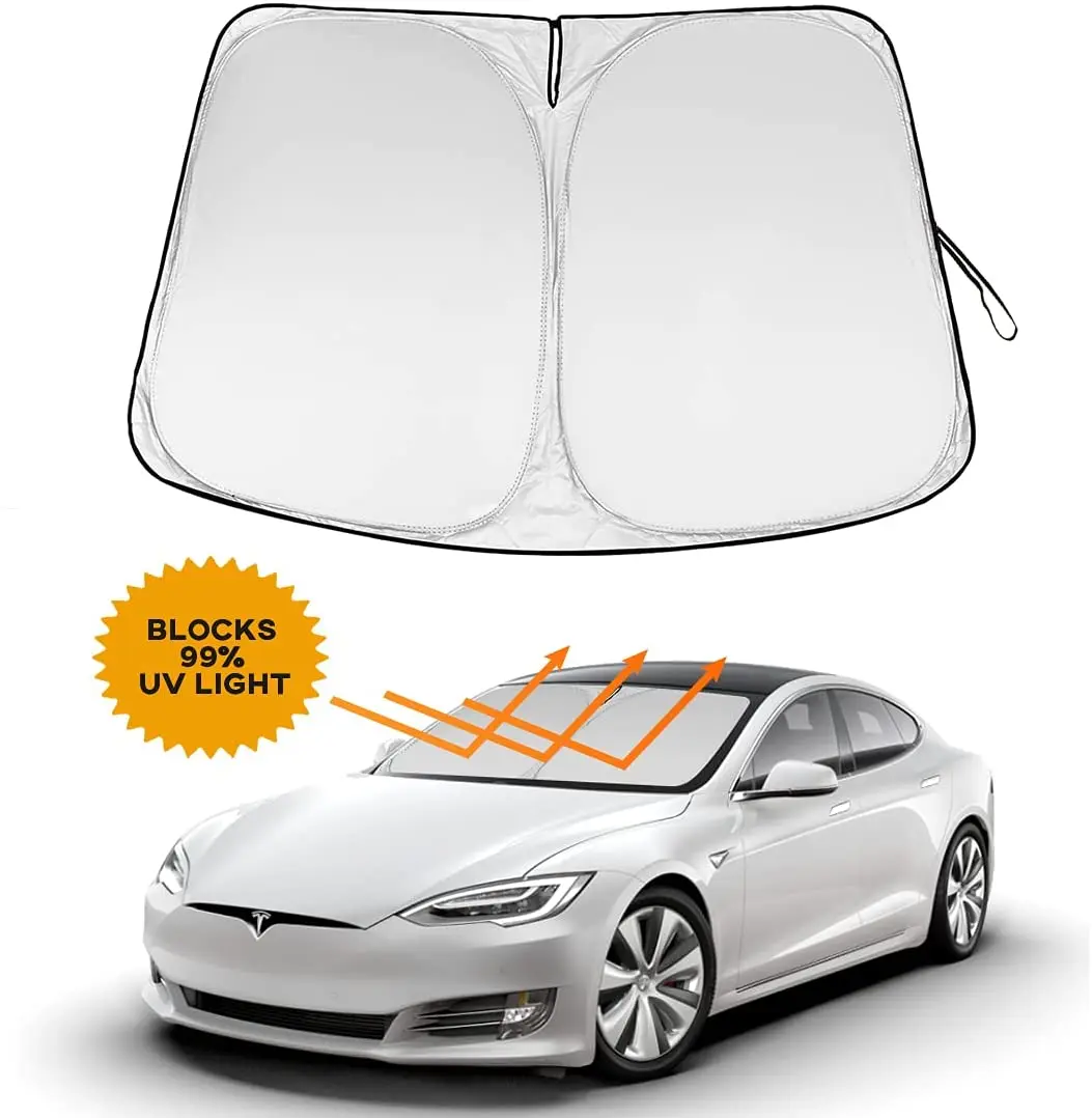 

Car Windshield Visor Sunshades Cover Front Driver Window Sun Shade Sunscreen Protector For Tesla Model 3 Y 2017-2022 Accessories