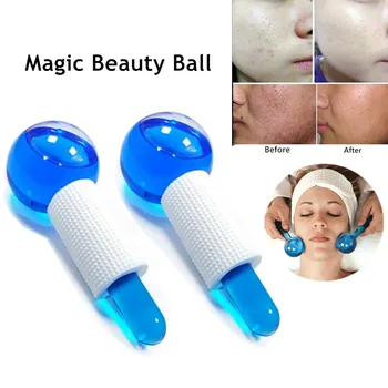 

Magic Cool beauty Roller Ball Face-lift Ice Hockey Energy Gua sha Crystal Ball Wrinkle Remover Water Wave Facial Massage Ball