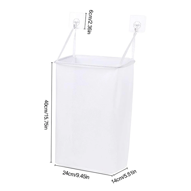 Details about   Home Wall Mounted Laundry Basket Dirty Clothes Storage Basket Bucket Toy Dust 