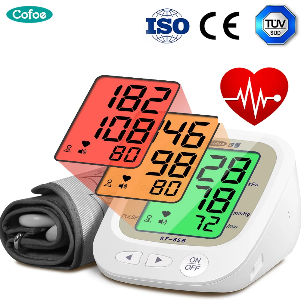 

Cofoe blood pressure monitor Automatic Upper Arm Cuff Medical equipment Digital tonometer sphygmomanometer household machine