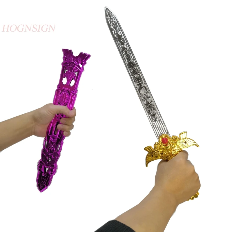 53CM toy swords Cartoon Toys Plastic Model Toy Knife Anime Cos Weapons Props Fly Heavenly Sword Weapon Category Sports 2021 9cm valorant game peripheral weapon champions 2021 skin for vandal metal alloy model keychain material katana sword toy gift