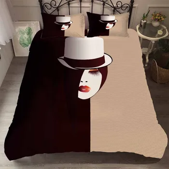 

3D Printed Lips King Bedding Set Luxury Single Size Comforter Sets Women Sexy Duvet Bed Covers Pillow Case Funda Edredon Nordico