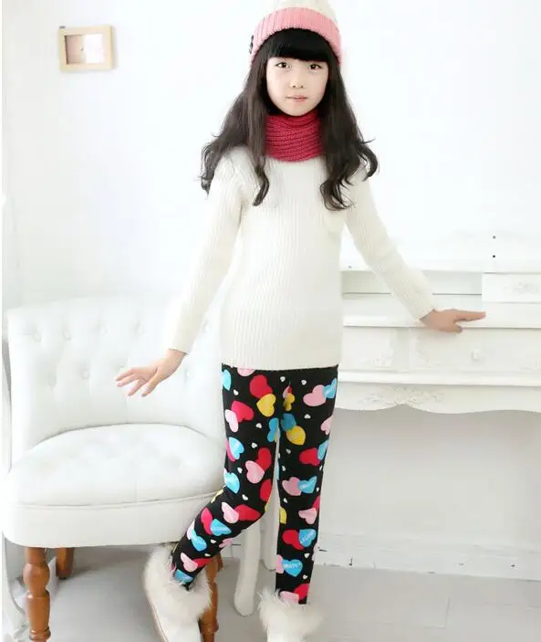 KSTDV Autumn Winter Girls Pants Velvet Thicken Warm Girls Leggings Kids Children Pants Girls Clothing For Winter 2-7years