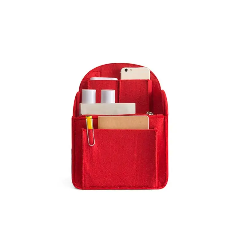 Портативный войлочный органайзер для хранения, вставка для рюкзака, рюкзака, сумки через плечо - Цвет: 2-R