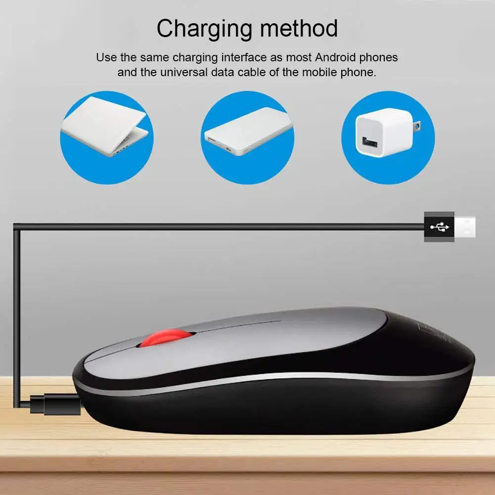 EastVita компьютерная мышь Бесшумная кнопка переключения USB интерфейсы портативная
