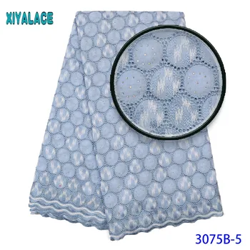 

Swiss Voile Lace In Switzerland Sky Blue Lace Dubai Fabric Tissu Dentelle Coton Nigeria Lace Fabric African Material 3075b