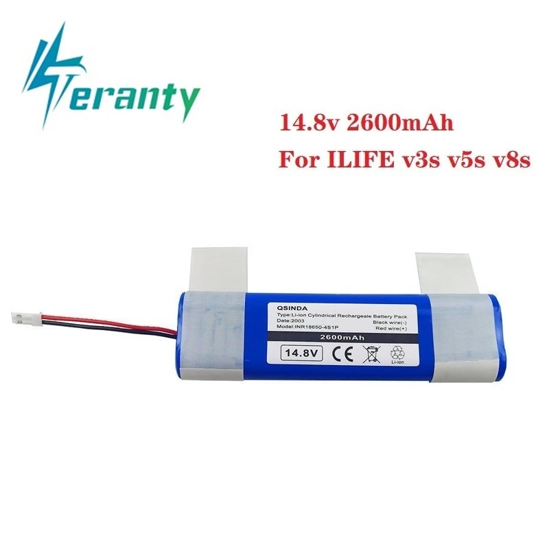 Original 14.8v 2600mah Battery For Ilife V3s Pro, V50, V5s Pro, V8s, X750, For Zaco V3, V40, V5s