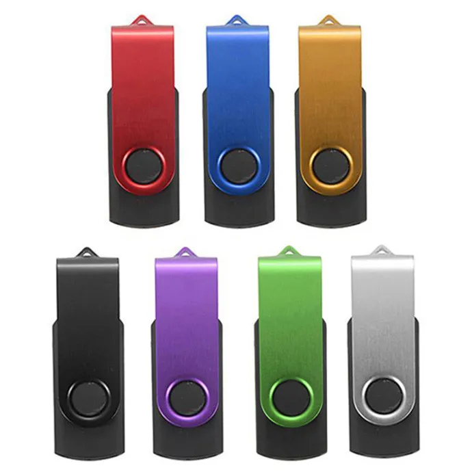 USB Flash Memory USB Drive 32GB Swivel USB 2.0 Metal Flash Memory Stick Storage Thumb U Disk Digital U Disk Micro Sd Drive-L830