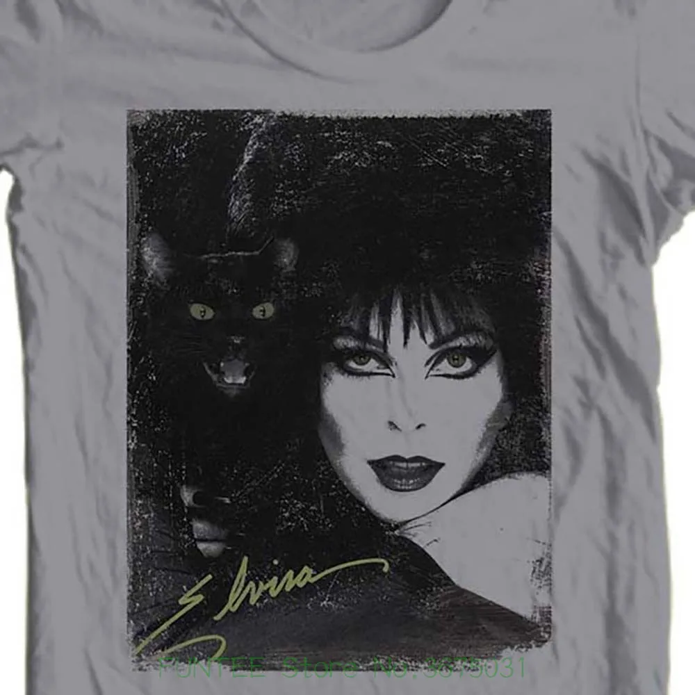 2018 хлопковые футболки с короткими рукавами Мужская одежда Elvira Mistress Of The Dark