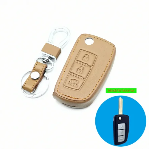 Автомобильный ключ кожаный чехол держатель для Nissan Qashqai J10 J11 X-Trail T31 T32 kicks Tiida Pathfinder муранское Примечание Juke Micra - Название цвета: E Styles
