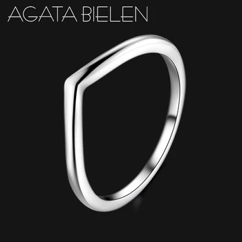 

Authentic 925 Sterling Silver Finger Stackable Rings Simple rings for Women Luxury Wedding Anniversary Engagement Jewelry Gift