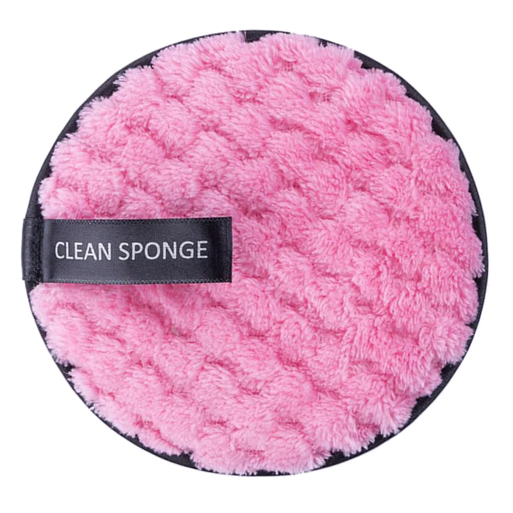 Round Shape Sponge Cosmetic Puff Cleaning Sponge Natural Puff Makeup Sponge Blending Face Foundation Cream Facial Cleanser Tool