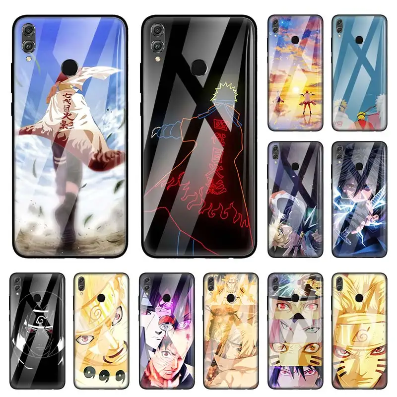 

Comic Naruto Kakashi Case for Huawei Honor 20 8X 9X Pro 10 Lite Y9 Y7 Y6 2019 P Smart Tempered Glass Casing Phone Coque Sac