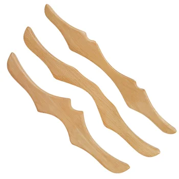 

3PCS Wooden Stick Effective Healthy Rob for Back Neck Shoulder Aben Leg Back Body Massage Relaxation Slimming Tool