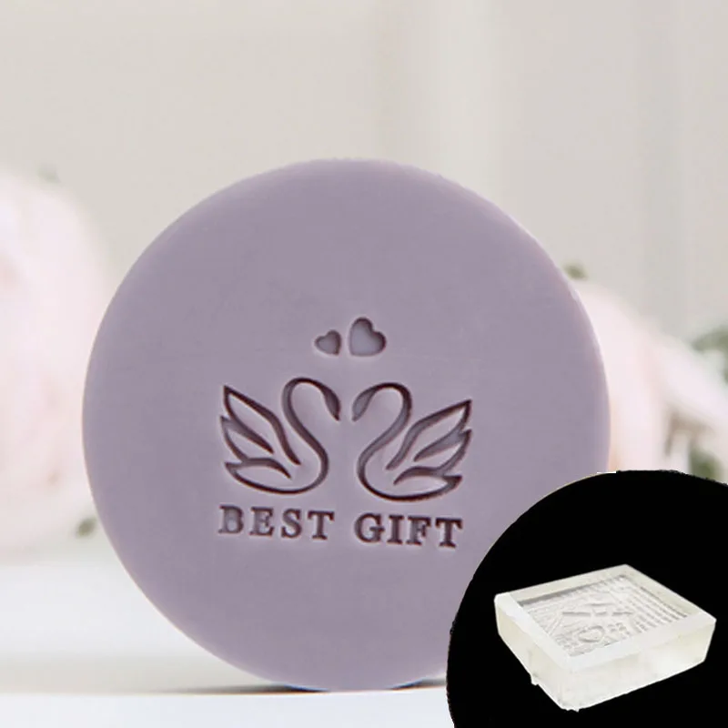 Handmade Soap Stamp Mold, Mini, Organic Glass, Soap Making, Acrylic Nits, Best Gift, Thank You Letter